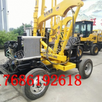 供應(yīng)護(hù)欄打樁機(jī) 輪式公路護(hù)欄打樁機(jī) 波形護(hù)欄打樁機(jī)廠家
