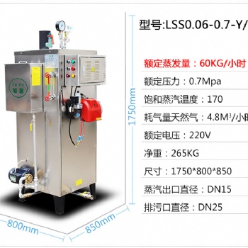 旭恩60公斤蒸汽發生器燃氣蒸汽鍋爐