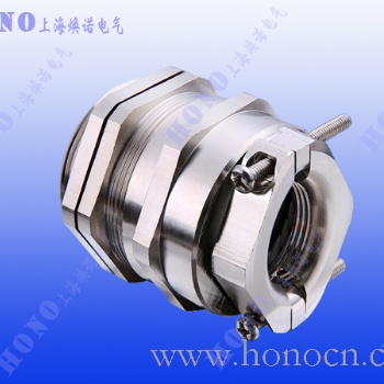 上海煥諾電氣HONO雙鎖緊黃銅鍍鎳電纜防水接頭，帶夾緊模塊黃銅鍍鎳防水接頭，雙夾緊黃銅鍍鎳格蘭頭