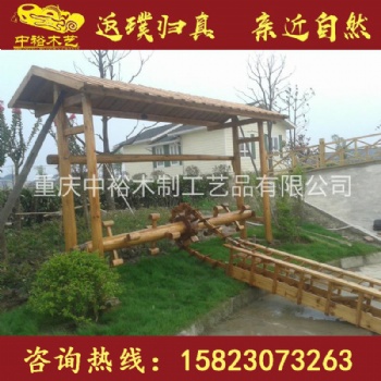 浙江防腐木仿古水車，腳踏水車，龍骨水車，景觀水車定做生產(chǎn)廠家，歡迎來電咨詢