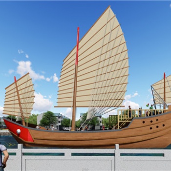 深圳歐式觀光木船 園林帆船 海盜船批發廠家