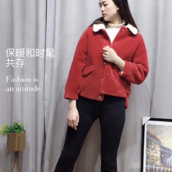 時尚新款女裝顆粒羊絨尾貨庫存資源品牌折扣在線批發(fā)