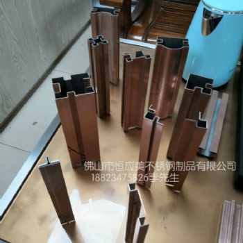 廠家定做201/304不銹鋼線條裝飾條，玫瑰金包邊裝飾條別墅ktv裝飾條