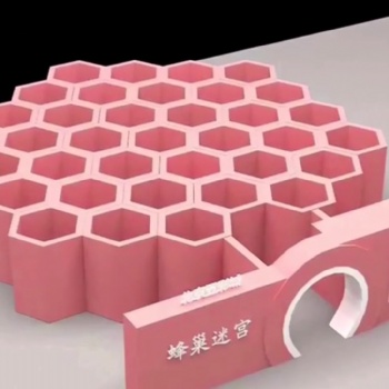 大型創(chuàng)意鐵藝道具人氣蜂巢迷宮出租出售