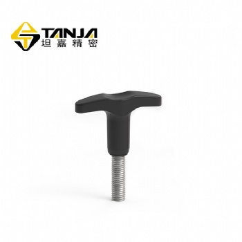 煙臺(tái) TANJA T86 黑色鍍鋅鋼制螺桿旋鈕 T型把手 手柄 健身器材手柄旋鈕