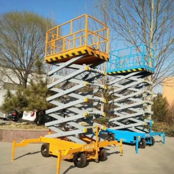 濟(jì)南向陽移動式升降機(jī)高空作業(yè)平臺移動剪叉式高空作業(yè)梯