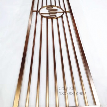 佛山臻勁不銹鋼屏風(fēng)隔斷簡約酒店家裝玄關(guān)金屬花格