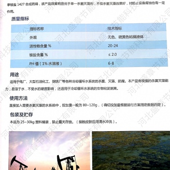 河北盛章牌殺菌滅藻劑專業(yè)水處理藥劑生產(chǎn)廠家