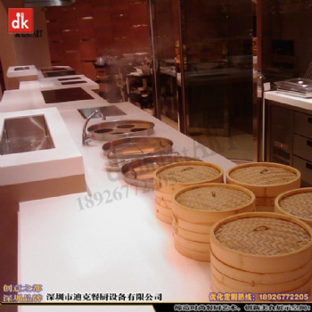 迪克廚房規(guī)劃設(shè)計(jì) 分區(qū)合理通道暢通工作流程順暢 自助餐臺(tái)定制