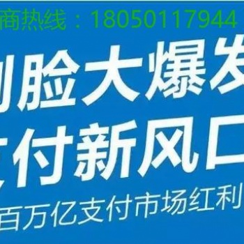 刷臉支付項目紅利期，怎樣代理刷臉支付?