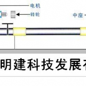 投影幕二次升降系統(tǒng)電動會標(biāo)橫幅升降桿
