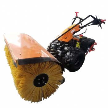 小型自走式拋雪機(jī) 小區(qū)物業(yè)道路清洗機(jī) 小型手推式滾刷掃雪機(jī)