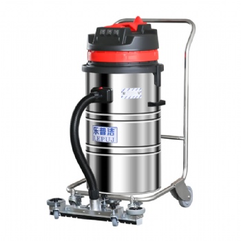 廠房用吸塵器樂(lè)普潔LP368T前置推吸耙頭手推80L干濕多用途吸塵器