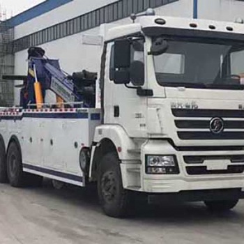 陜汽德龍后八輪聯(lián)體一拖一大型清障車
