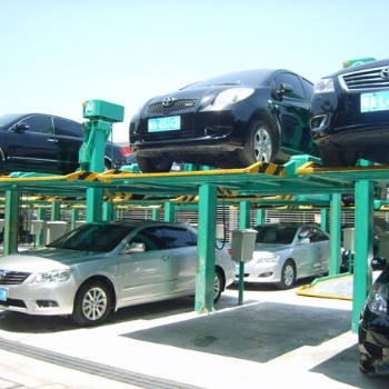 廣東奧停簡易式智能機械車庫 二層上下升降旋轉(zhuǎn)停車子母立體車庫