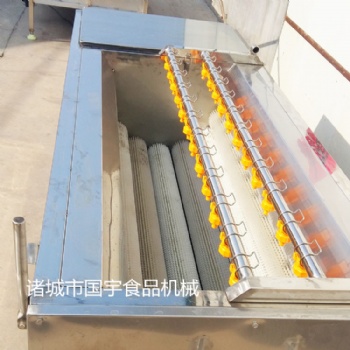 諸城國宇1500土豆毛輥清洗去皮機
