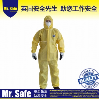 C6耐酸堿防護(hù)服C級(jí)防化服化學(xué)耐油防護(hù)服連體服