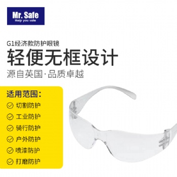 G1運(yùn)動款經(jīng)濟(jì)型防沖擊防護(hù)眼鏡護(hù)目鏡
