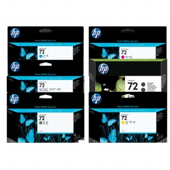 惠普HP 72號(hào)墨盒 72號(hào)墨盒一套：6色