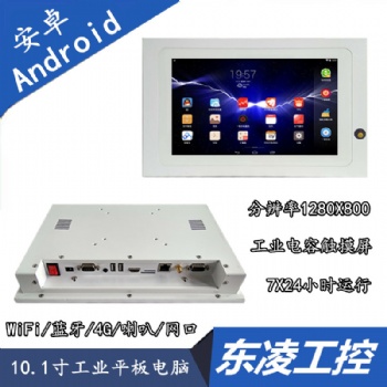 低能耗10.1寸安卓工業(yè)平板電腦WiFi網(wǎng)口