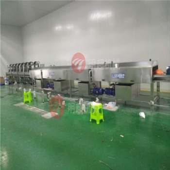 全自動韭菜臭氧去農(nóng)殘噴淋清洗機的原理