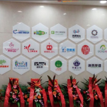 鄭州形象墻制作公司文化墻前臺(tái)LOGO墻安裝廠(chǎng)家