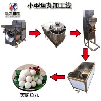 魚肉丸子加工流水線 自動魚丸加工設(shè)備魚丸機