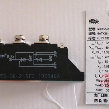 湖北襄樊TCEHSEM 臺(tái)基可控硅MTC200A-500V模塊