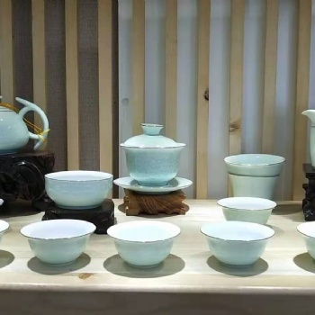 端午節禮品茶具定制，銀行國慶節禮品陶瓷茶具