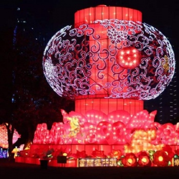 景區燈展，節日燈會，水幕電影