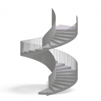 Dlab庭院單層旋轉(zhuǎn)樓梯