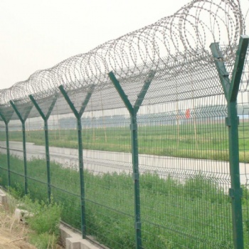 姜建絲網生產銷售機場防護網、監獄防護欄、Y型柱防護網