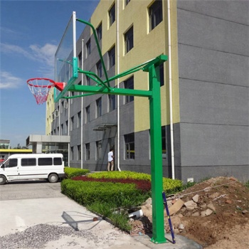 廠家批發(fā),大方管籃球架,165圓管籃球架，直埋固定籃球架