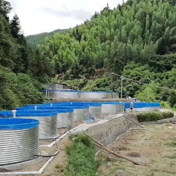 防刮耐磨帆布魚池戶外水產(chǎn)養(yǎng)殖 無需硬化土地安裝方便鍋底狀水池