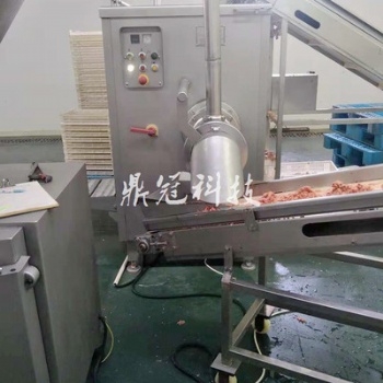 鼎冠禽類雞架骨肉分離機(jī) DG-180型雞架肉泥擠出機(jī) 大型肉泥提取設(shè)備