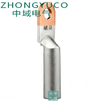 銅鋁鼻子DTL銅鋁線鼻子DTL-1-50平方銅鋁接線端子廠家生產(chǎn)中域電氣