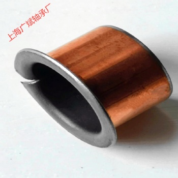 滑動(dòng)軸承無(wú)油自潤(rùn)碳鋼燒結(jié)PTFE卷制翻邊軸承無(wú)油卷制襯套軸套墊片廠家