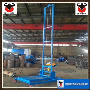 樓房移動上磚機(jī) 垂直運(yùn)輸機(jī)升降機(jī)爬山虎軌道垂直上料設(shè)備猛士機(jī)械廠家