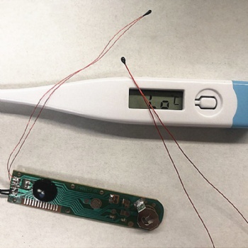 小黑頭熱敏電阻器NTC漆包線測(cè)溫型**分檔1-32檔熱敏電子體溫計(jì)兒童