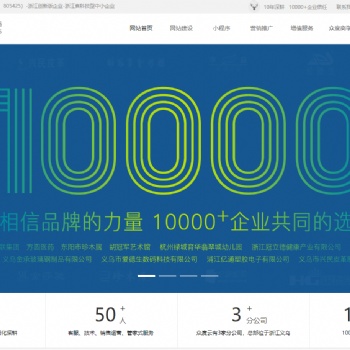 義烏網站建設 ，小程序開發，SEO優化 眾度云 企業定制營銷型網站
