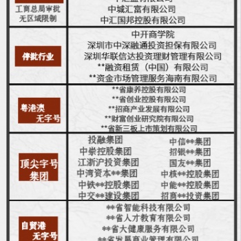 名稱帶一局字號的公司申請注冊條件