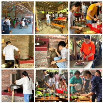 東莞周邊農家樂野炊做飯燒烤場地來東莞大朗萬荔生態園農家樂