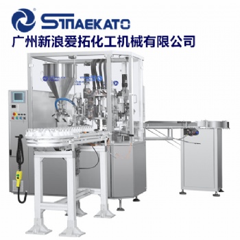 廣州廠家供應(yīng)全自動乳膏霜灌裝旋蓋一體機