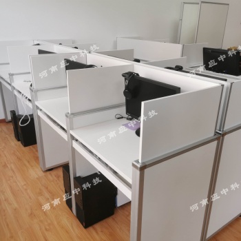 學(xué)校多媒體培訓(xùn)桌 升降屏風(fēng)電腦桌 電動升降考試桌