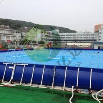 支架水池水滑梯大型充氣水上闖關設備