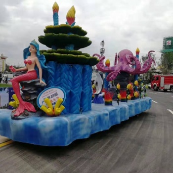 大型花車出租租賃火爆巡游花車租賃夢幻海洋花車展覽價(jià)格專業(yè)定制廠家