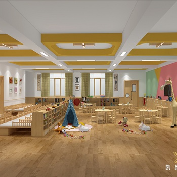 重慶幼兒園裝修，早教機構(gòu)裝潢設(shè)計，兒童教育培訓空間裝修
