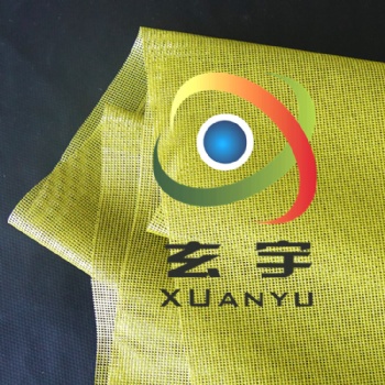 源頭廠家供應出口日本綠色和黃色機織紗圍裙網(wǎng)PVC網(wǎng)格布 網(wǎng)眼布