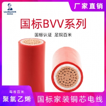 國標(biāo)阻燃ZC-BVV 300/500V聚氯乙烯絕緣.護(hù)套 家裝銅芯 軟電線電纜
