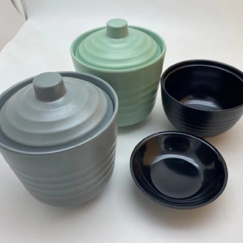 上海壹粵密胺湯碗，仿瓷湯盅批發(fā)，美耐皿湯盅餐具定制